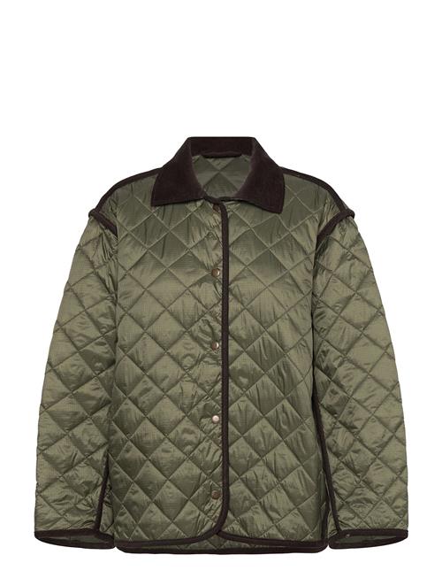 Quilted Liner Jacket Weekday Green