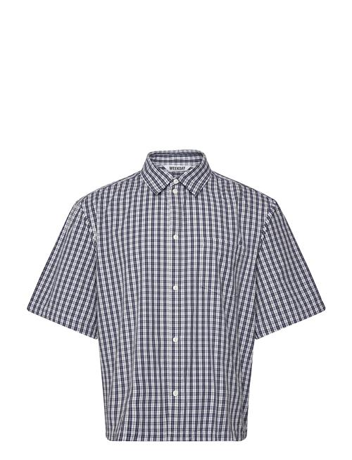 Relaxed Short Sleeve Shirt Weekday Blue