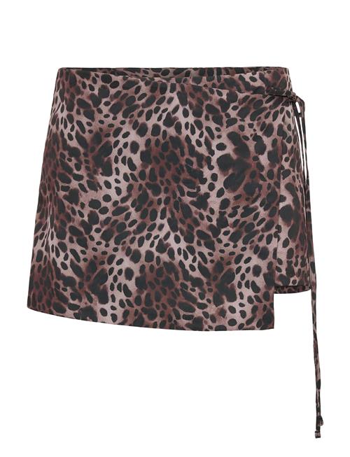 Wrap Skjorts Monki Brown