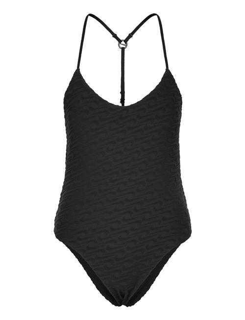 Nike Swoosh Terry Towelling V Neck Piece NIKE SWIM Black