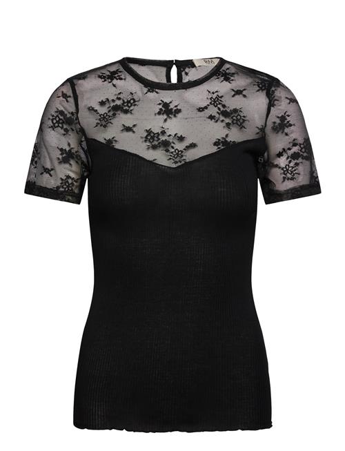 Rmwbalta Ss Regular O-Neck Full Lac RM By Rosemunde Black