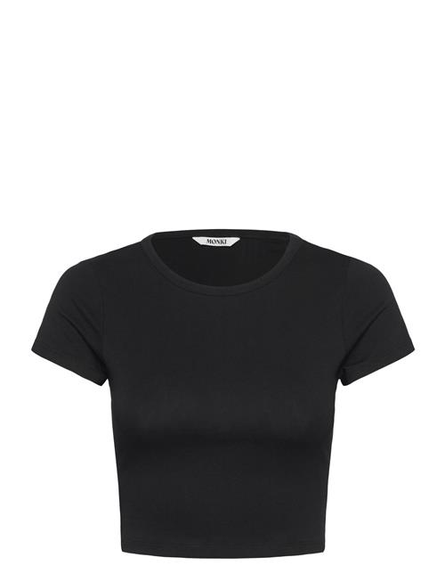 Cropped T-Shirt Monki Black