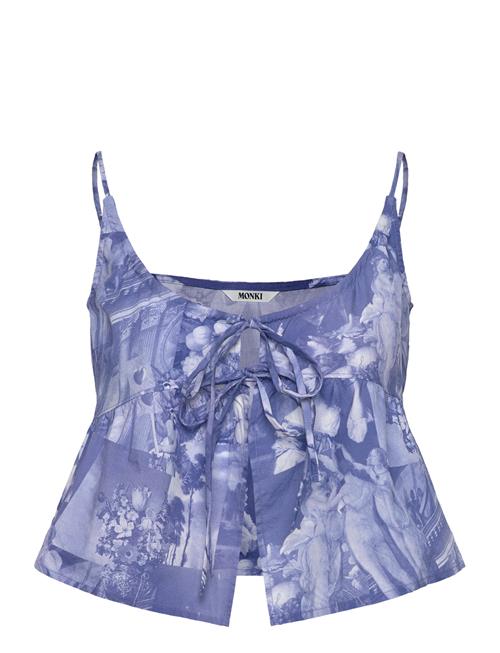 Poplin Top Monki Blue