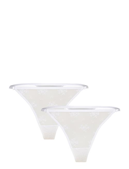 Lace Thong 2-Pack Weekday White