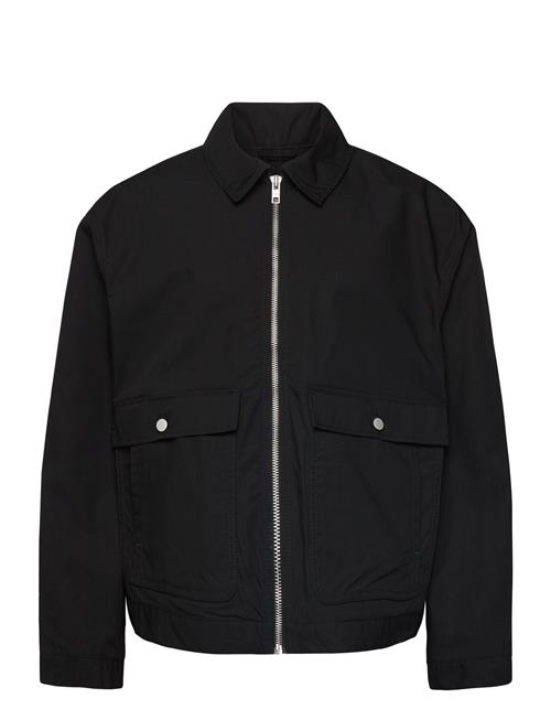 Minimal Zip-Up Jacket Weekday Black