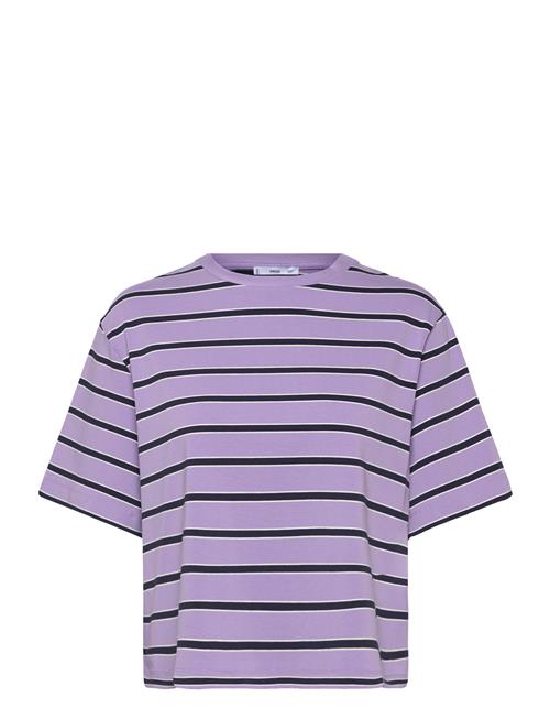 Striped Over D T-Shirt Mango Purple