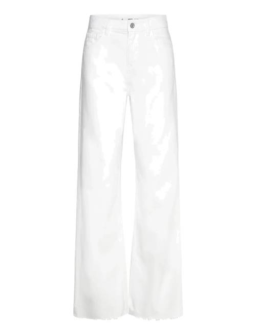 Danila Wide Leg High-Rise Jeans Mango White