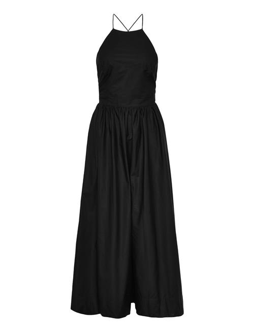 Halter Dress With Crossed Back Mango Black