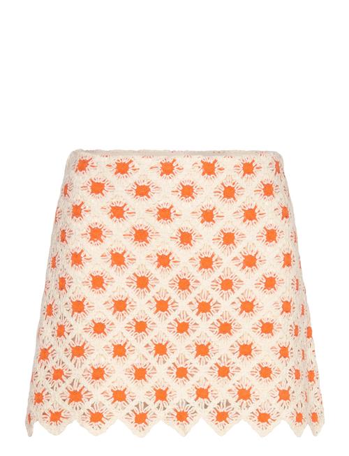 Crochet Mini Skirt Mango Cream