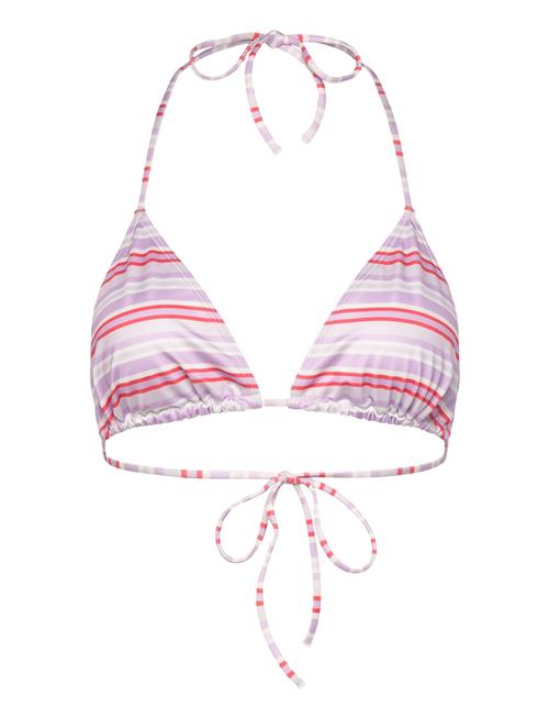 Printed Halter Triangle Bikini Top Monki Patterned