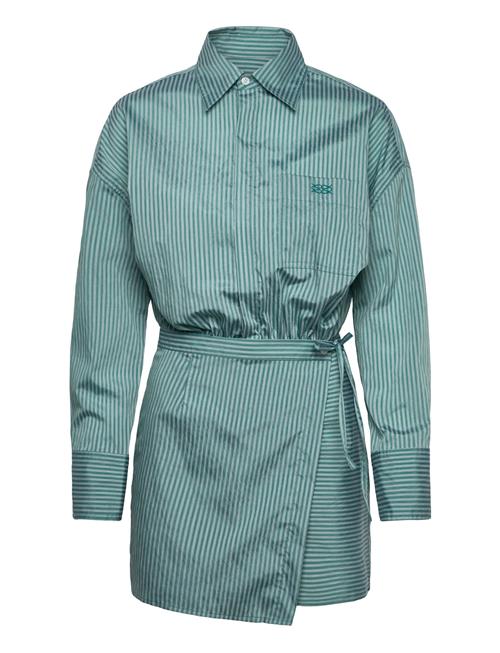 Portea Wrapped Shirt Dress Malina Blue
