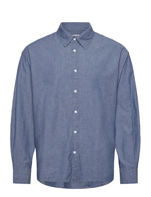 Over D Long-Sleeved Denim Shirt Weekday Blue