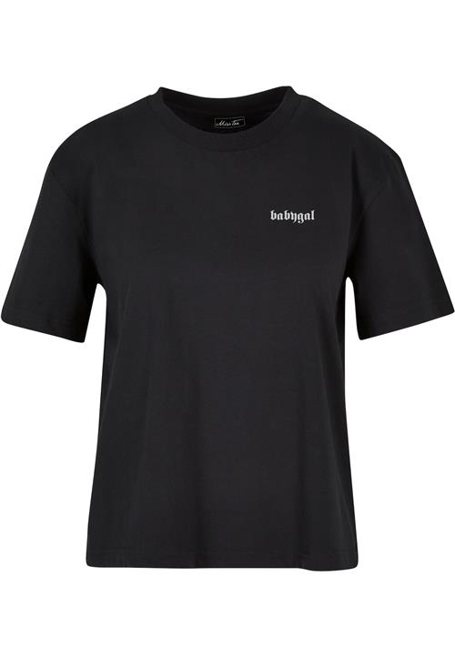 Mister Tee Shirts 'Babygal'  blå / sort / hvid