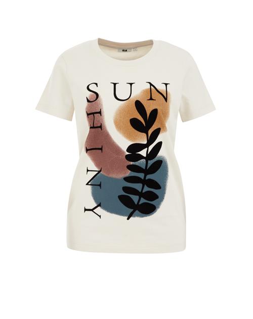 WE Fashion Shirts  lysebeige / blue denim / orange / sort