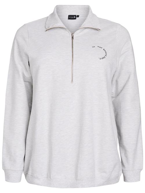 Active by Zizzi Sportsweatshirt 'AJOSEY'  lysegrå