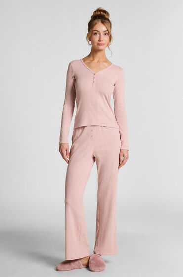 Hunkemöller Pyjamasbukser Pointelle pink