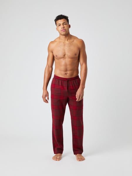 Björn Borg Core Flannel Pyjama Pants Rød, L