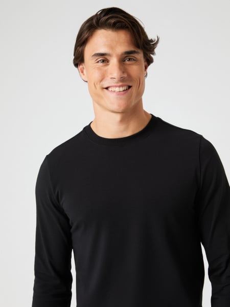 Björn Borg Core Slim Long Sleeve T-shirt 2-pack Sort, XL