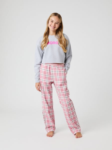 Björn Borg Core Flannel Pyjama Pants Pink, 146-152