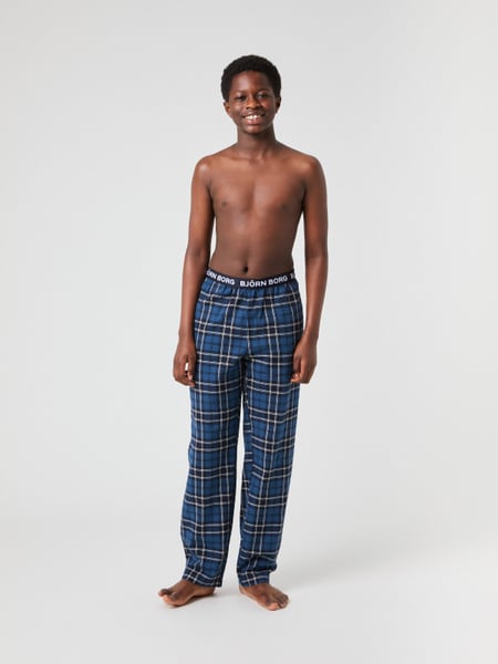 Björn Borg Core Flannel Pyjama Pants Blå, 158-164