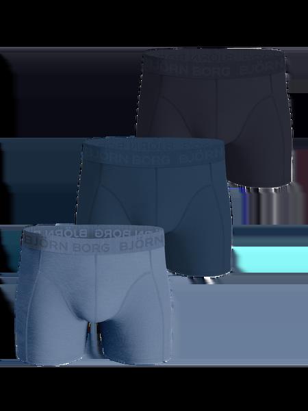 Björn Borg Cotton Stretch Boxers 3-pack Blå, XS