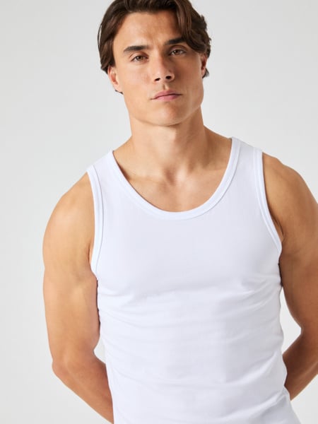 Björn Borg Core Slim Tank 2-pack Hvid, XL