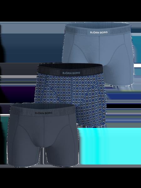 Björn Borg Organic Cotton Stretch Boxers 3-pack Blå, XS