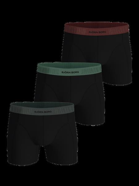 Björn Borg Organic Cotton Stretch Boxers 3-pack Sort, M