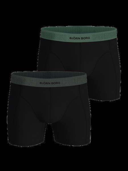 Björn Borg Organic Cotton Stretch Boxers 2-pack Sort, M