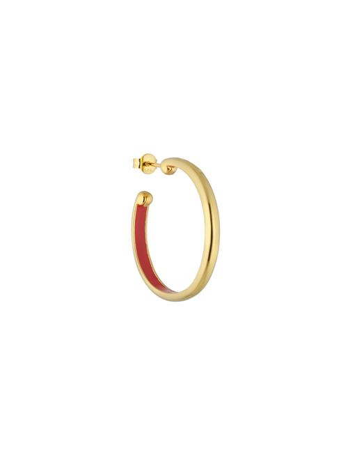 Rainbow Hoops 4Mm Gold Plated Design Letters Gold