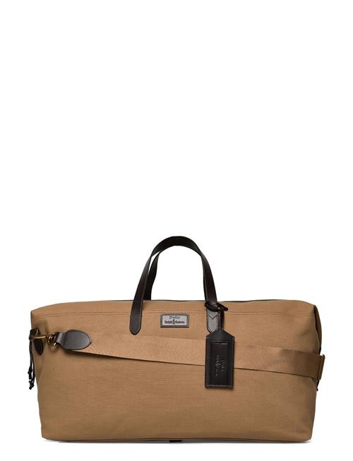 Leather-Trim Canvas Duffel Polo Ralph Lauren Beige