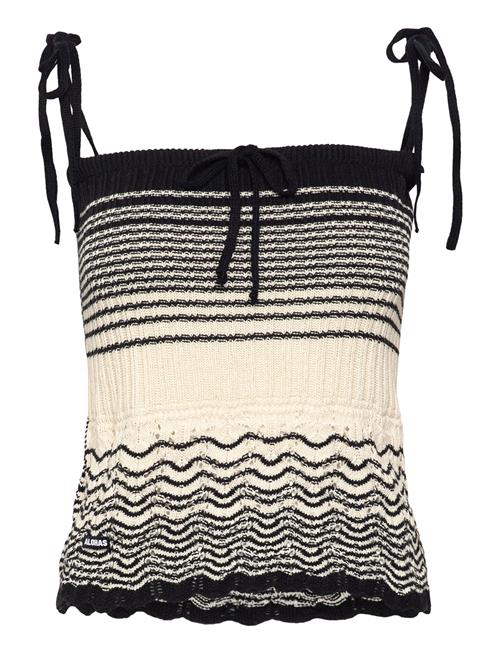 Maia Ecru Tricot Top ALOHAS Black