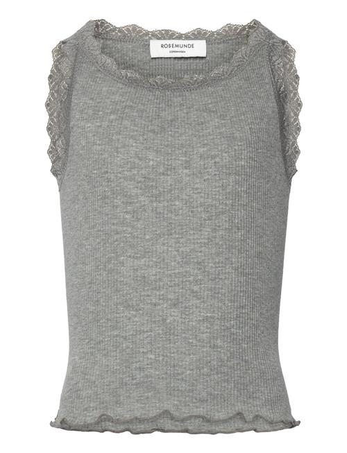 Rkbalta Sl Short Lace Top Rosemunde Kids Grey