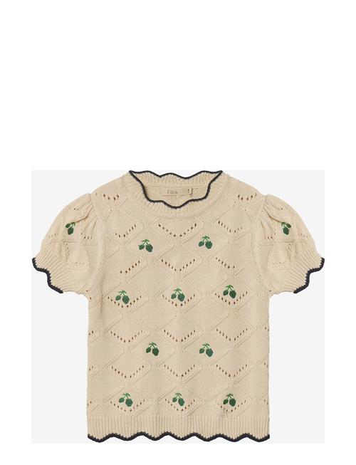 Mela Ss Blouse Fliink Cream