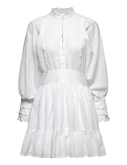 Cotton Slub Mini Dress By Ti Mo White