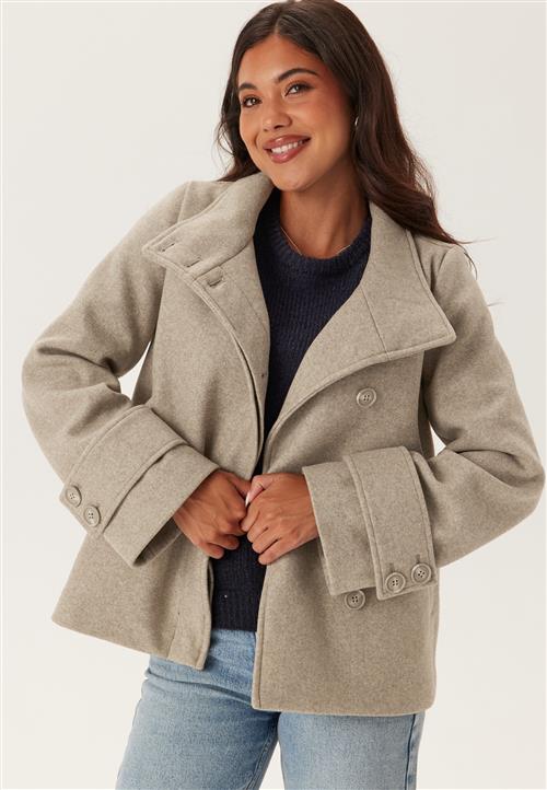 BUBBLEROOM High Neck Short Coat