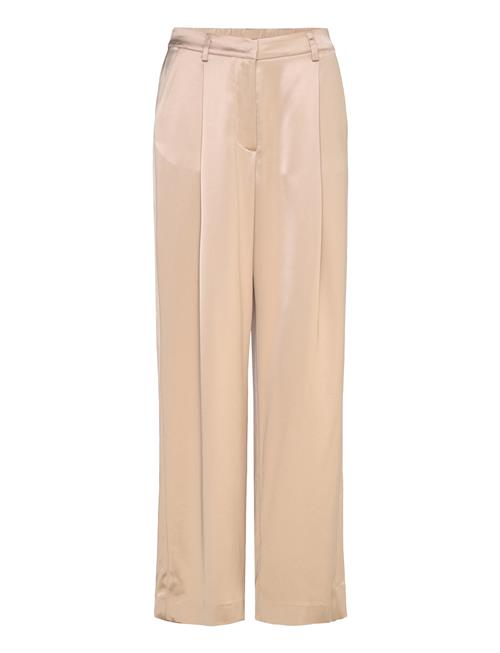 Sarah Elastic Waist Satin Pants Malina Gold
