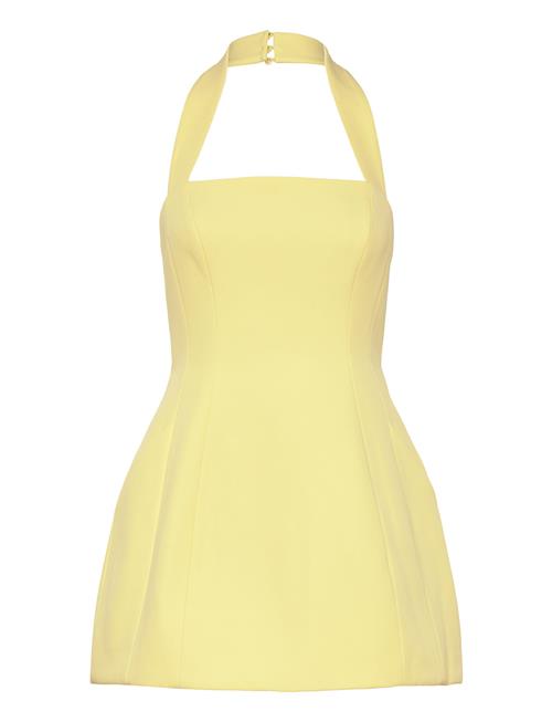 Se Nevelle Hourglass Halter Dress Bardot Yellow ved Booztlet
