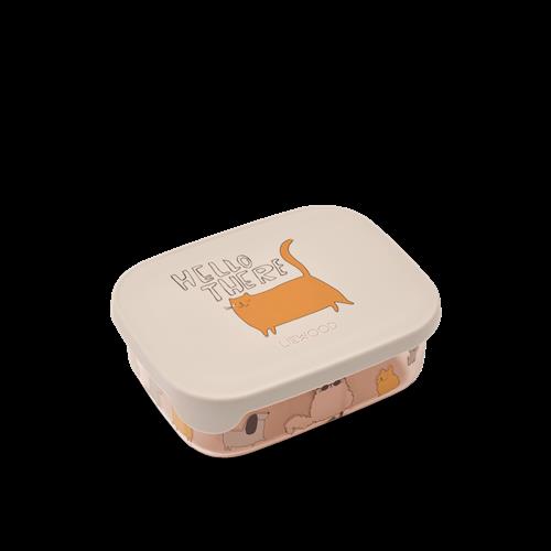 Liewood Arthur Tritan Madkasse Cats And Dogs Sandy  Cats and Dogs Sandy One Size  Beige  One Size 3+ Years unisex