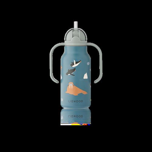 Liewood Kimmie 250 Ml Vandflaske Arctic Sea Ocean View  Arctic Sea Ocean View One Size  Blå  One Size 2 Y+ Unisex
