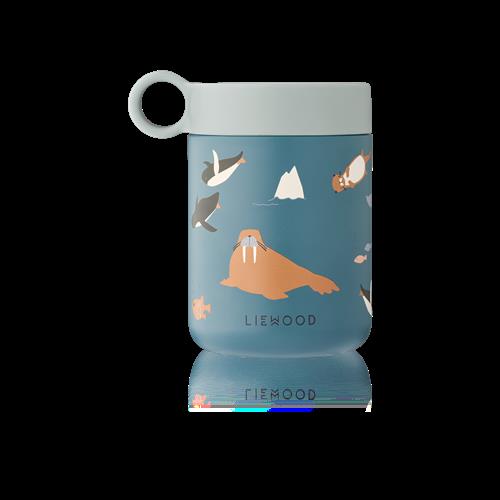 Liewood Kiani Trykt Madkrukke Arctic Sea Ocean View  Arctic Sea Ocean View One Size  Blå  One Size  Unisex
