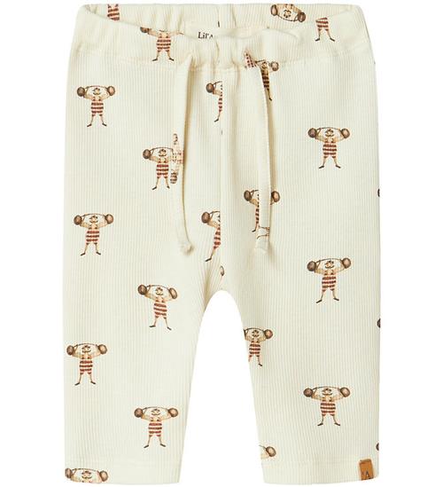 Lil Atelier Bukser - Rib - NbmLavo - AOP - Turtledove