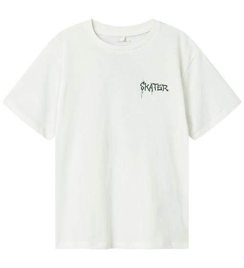 Name It T-shirt - NkmNotti - Cloud Dancer/Garden topiary