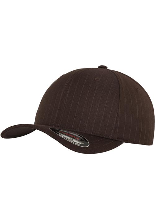 Flexfit Hætte 'PINSTRIPE'  brun / hvid