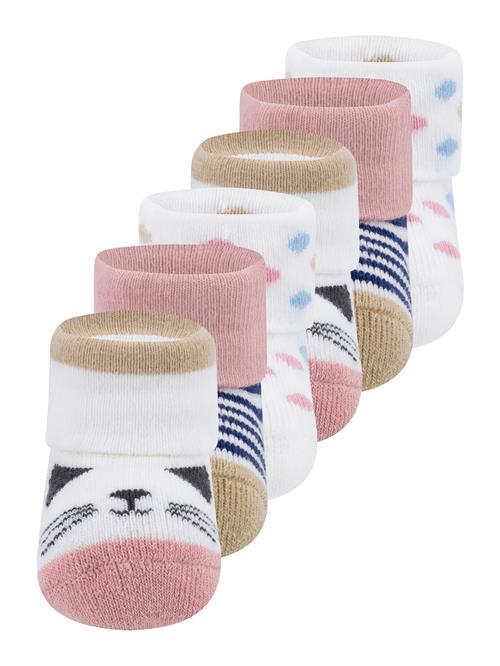 EWERS Sokker  navy / røgblå / lysebrun / lys pink / naturhvid