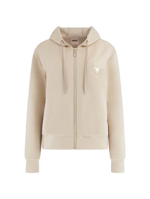 GUESS Sweatjakke 'OLYMPE'  beige / hvid