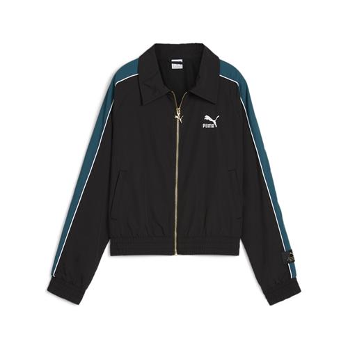PUMA Overgangsjakke 'Play Loud T7'  petroleum / sort / hvid