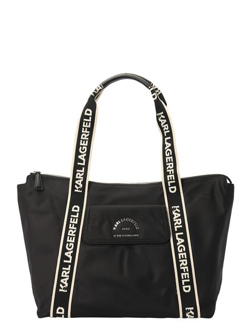 Karl Lagerfeld Shopper 'Rue St-Guillaume'  sort / hvid
