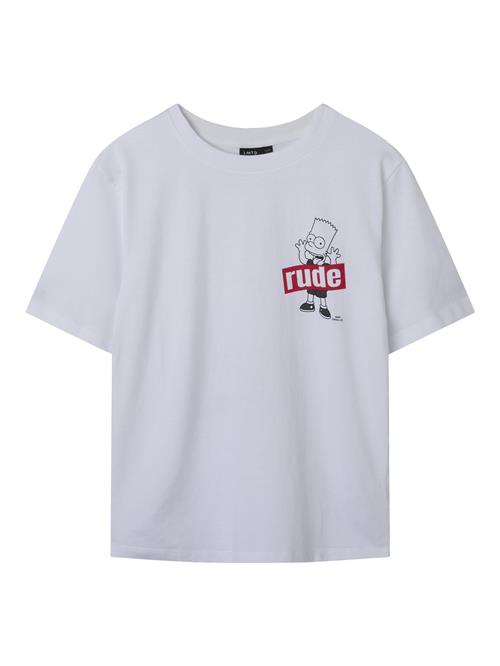 NAME IT Shirts 'NLNJager Simpsons'  rød / sort / hvid