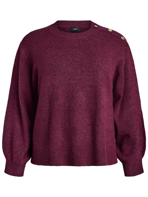 Zizzi Pullover 'CAVISTA'  vinrød